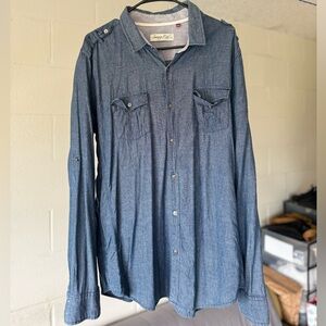 Sovereign Code LA / XL / Men’s Blue Long Sleeve Dress Shirt